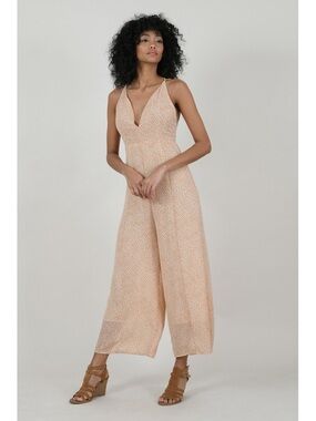 Molly Bracken Floral Wide Leg Jumpsuit – Boho Summer Maxi Romper Size M